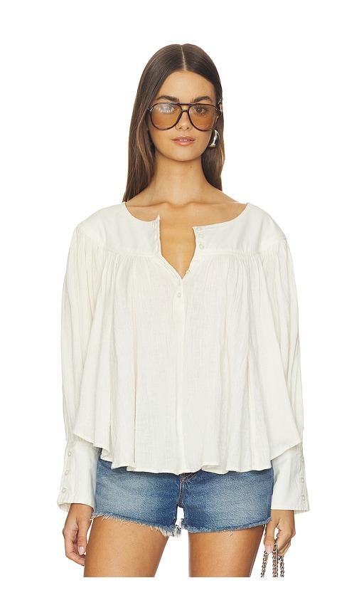 free people x revolve malibu crinkle top in white.