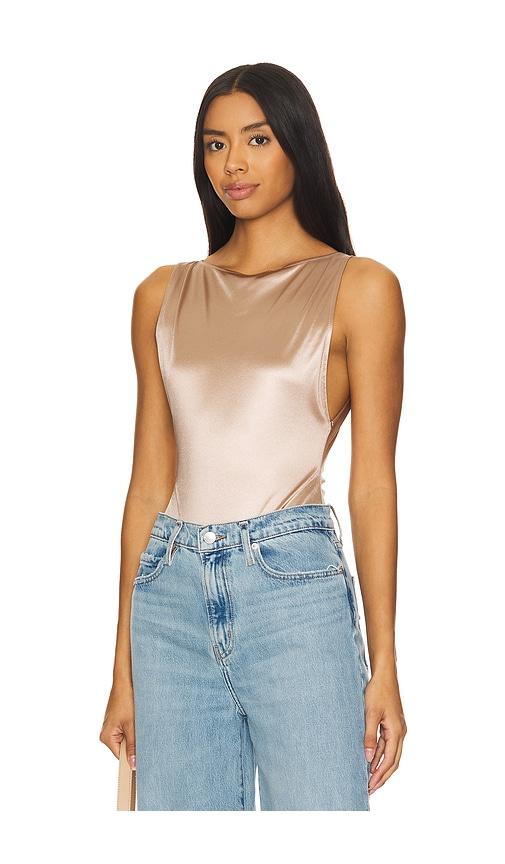 free people x revolve raven bodysuit in neutral.