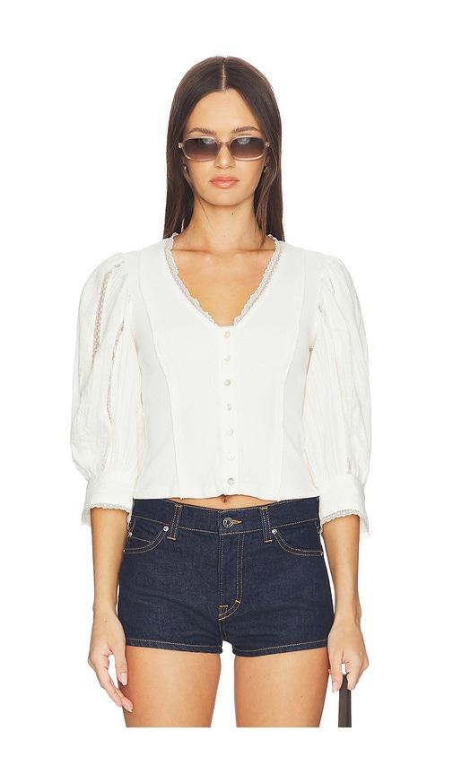 free people x revolve summer lace blouse in ivory.