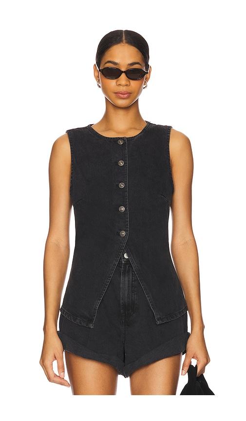 free people x we the free aimee vest in black.