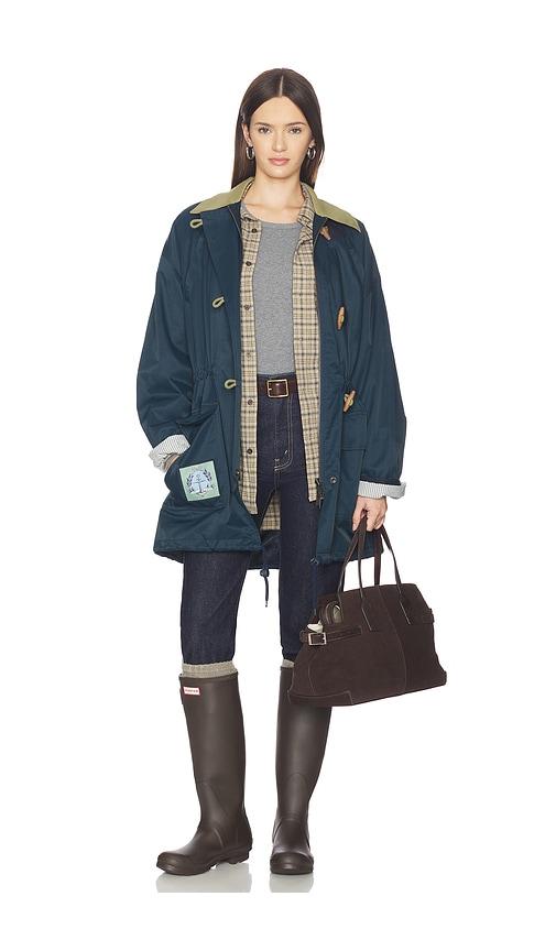 free people x we the free captains jacket in navy.
