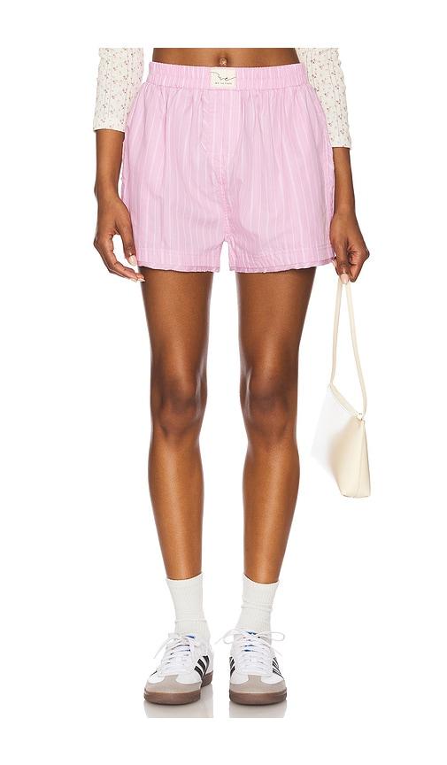 free people x we the free day to day boxer short in pink.