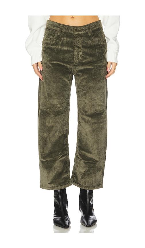 free people x we the free deep trance cord pant in keepsake clover in olive.