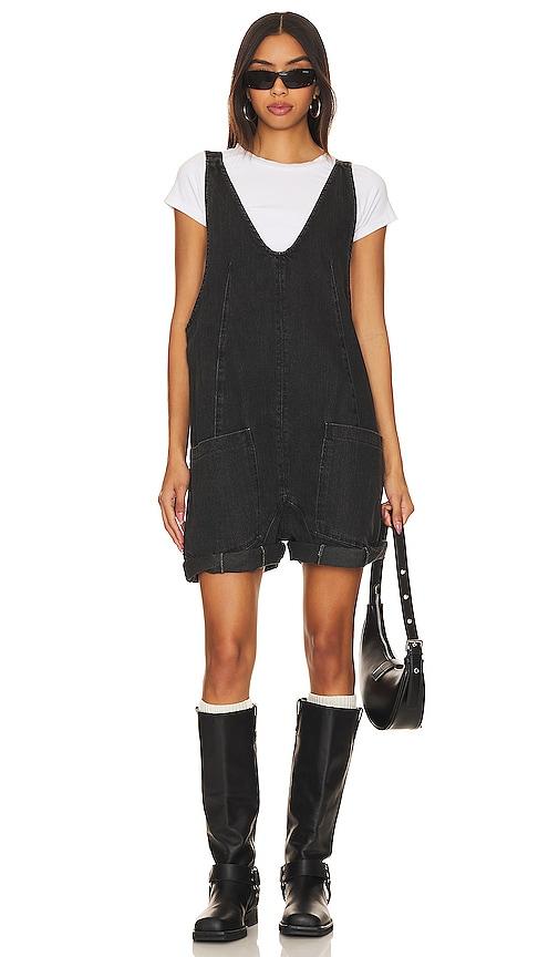 free people x we the free high roller shortall in black.