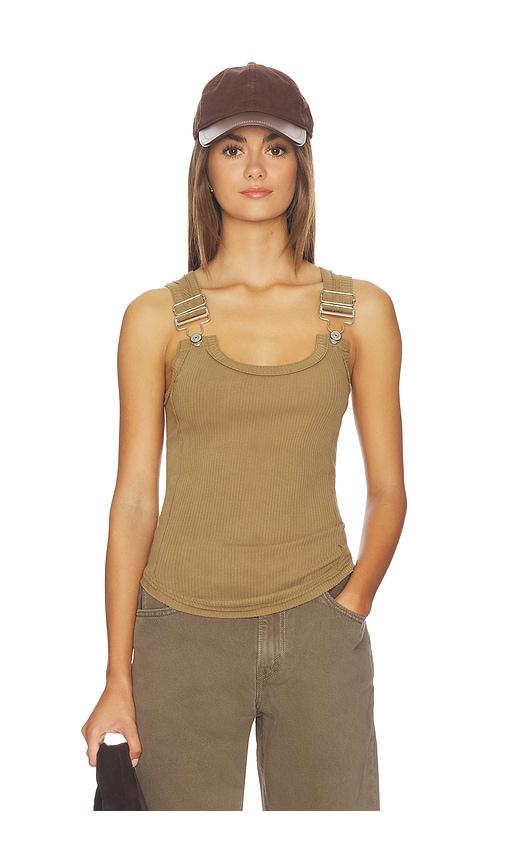 free people x we the free jamie buckle tank in tan.