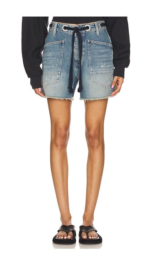 free people x we the free moxie short in blue.