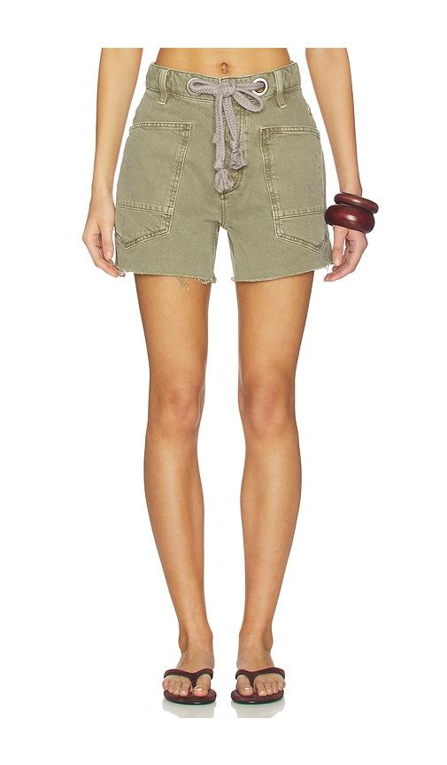 free people x we the free moxie shorts in army in army.