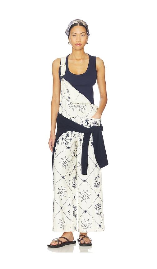 free people x we the free rising sun overall in cream.