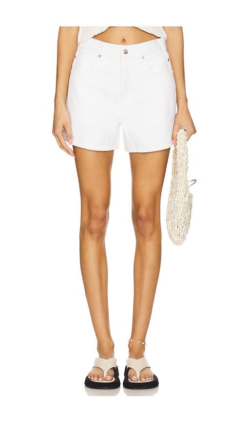 free people x we the free tippi denim short in white.
