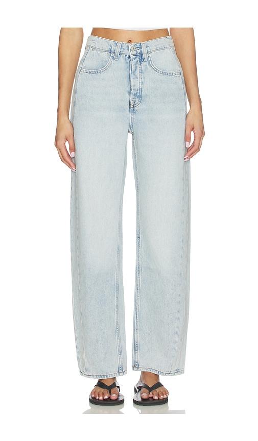 free people x we the free truro baggy puddle jean in blue.