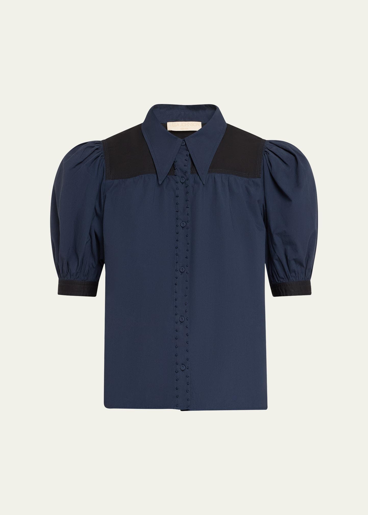 freja puff-sleeve top