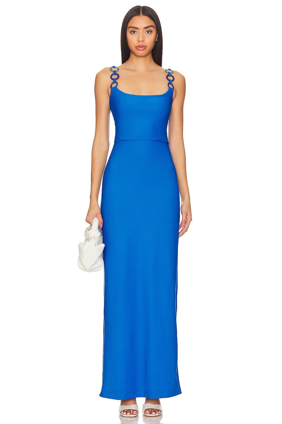 french blue maxi dress