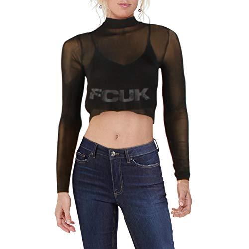 french connection women's fcuk bandeau, black, m