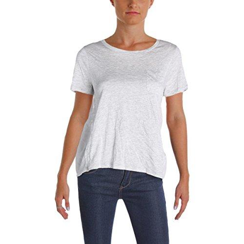 french connection women's hopper modal top, light grey melange, m