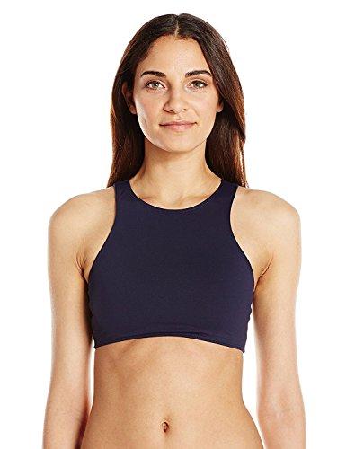 french connection women's muscle back tank bikini top, nocturnal, xs