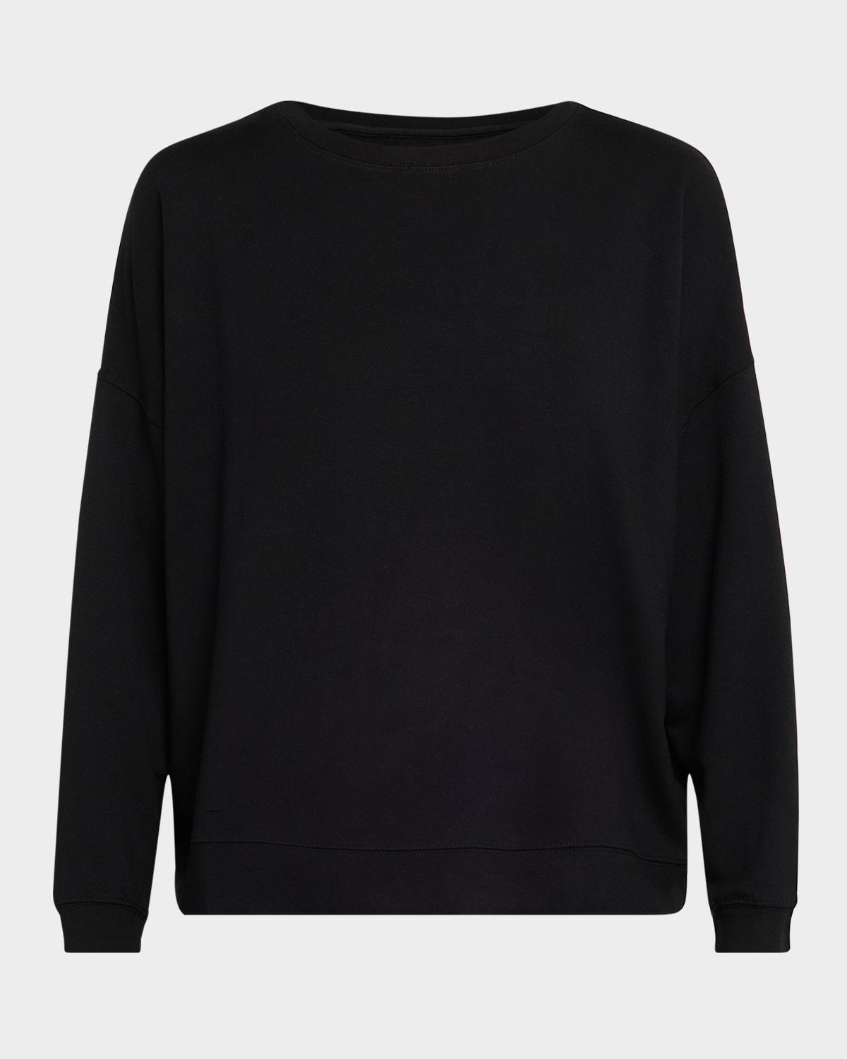 french terry crewneck pullover