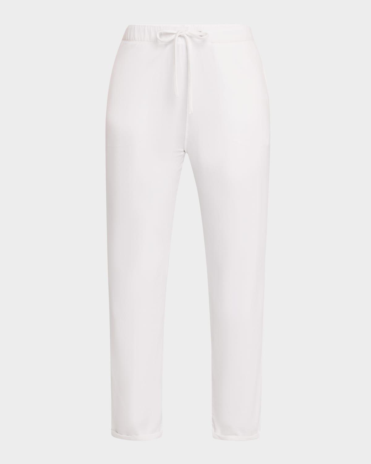 french terry cuffed drawstring pants