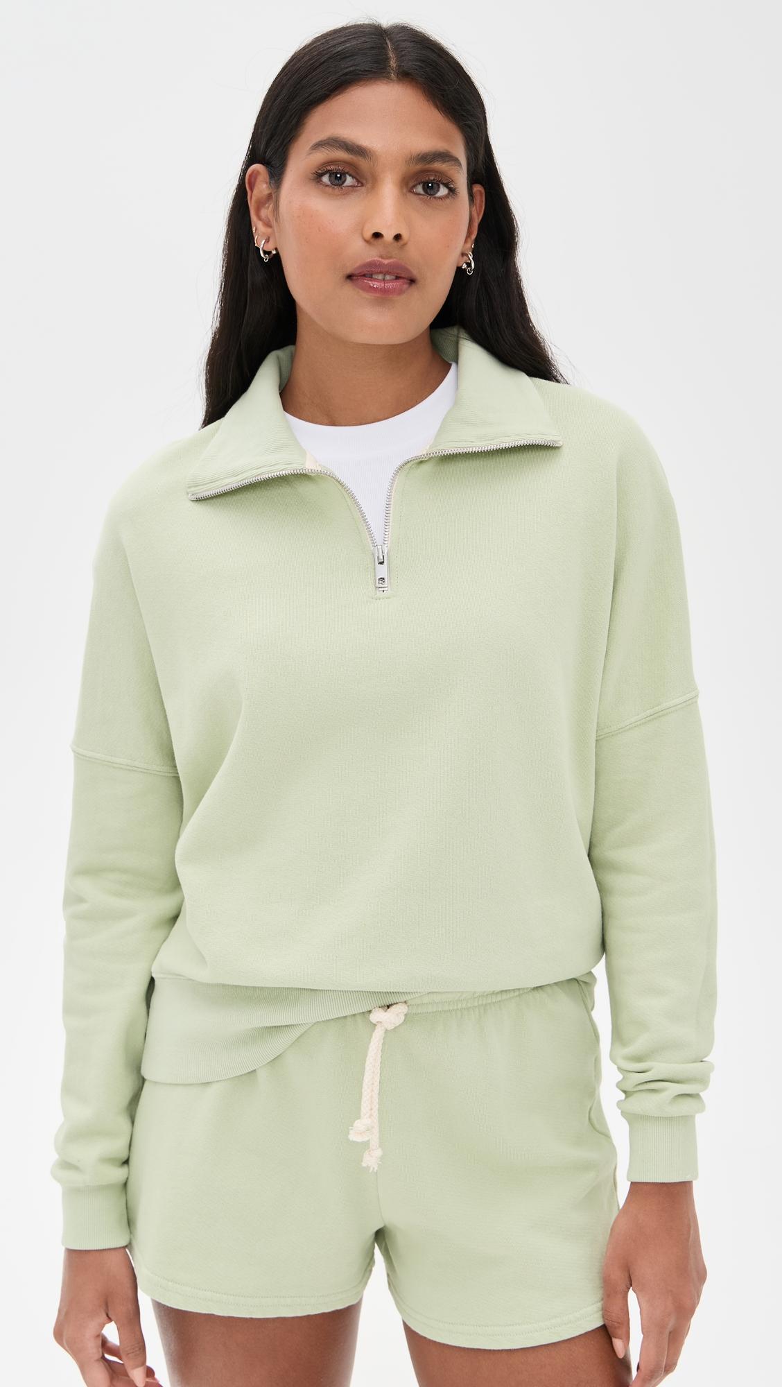 french terry half zip