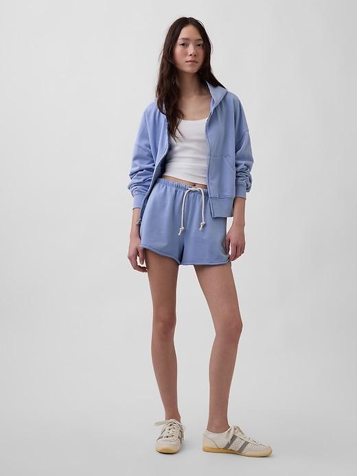 french terry relaxed sweat shorts