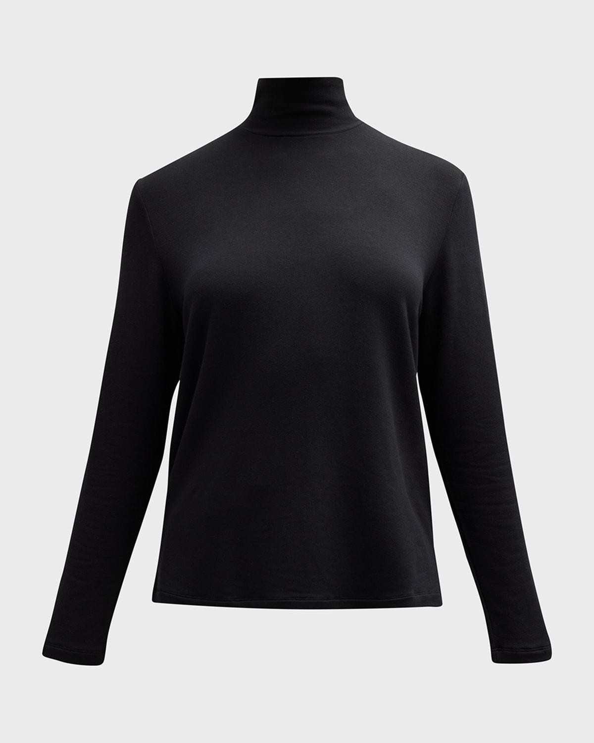 french terry turtleneck top