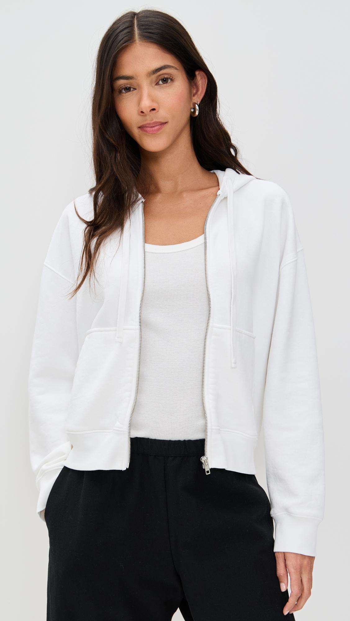 french terry zip up hoodie