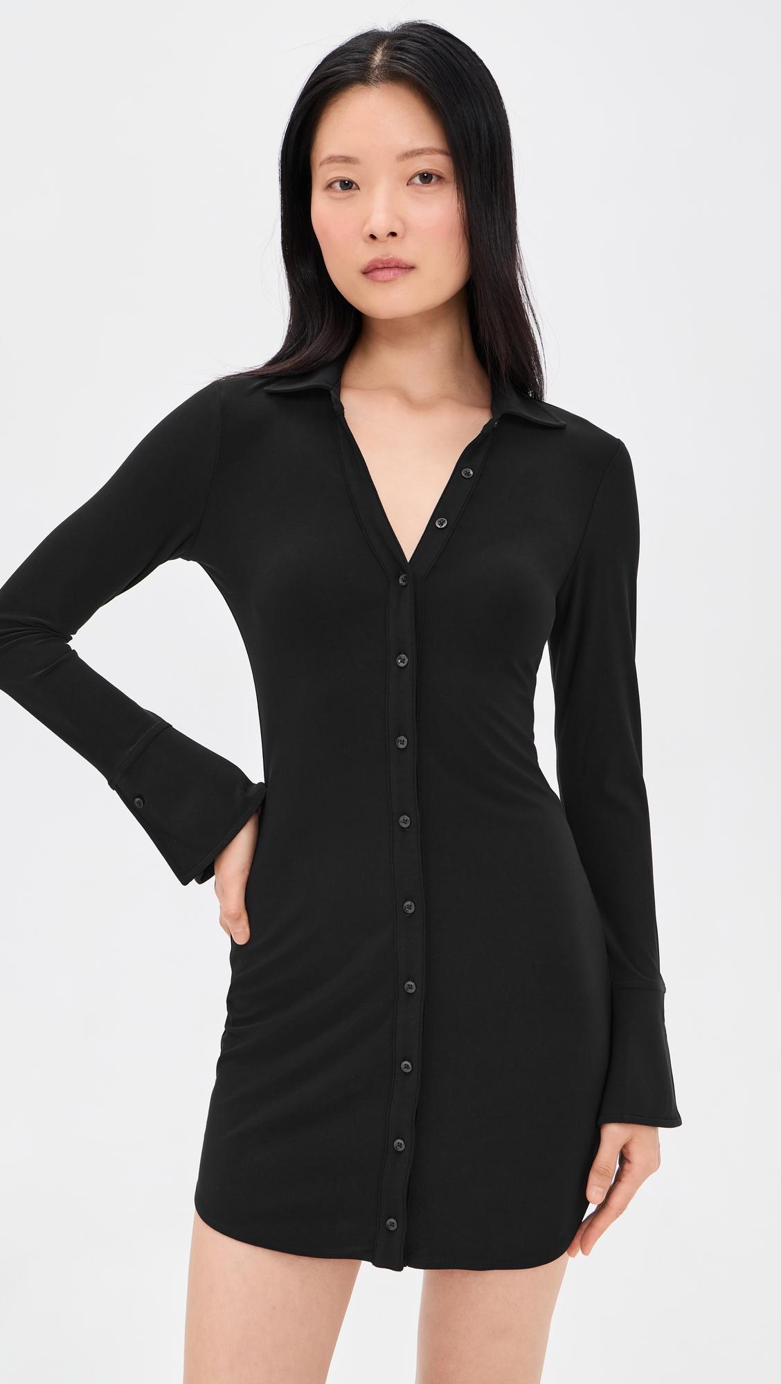 freya button down dress
