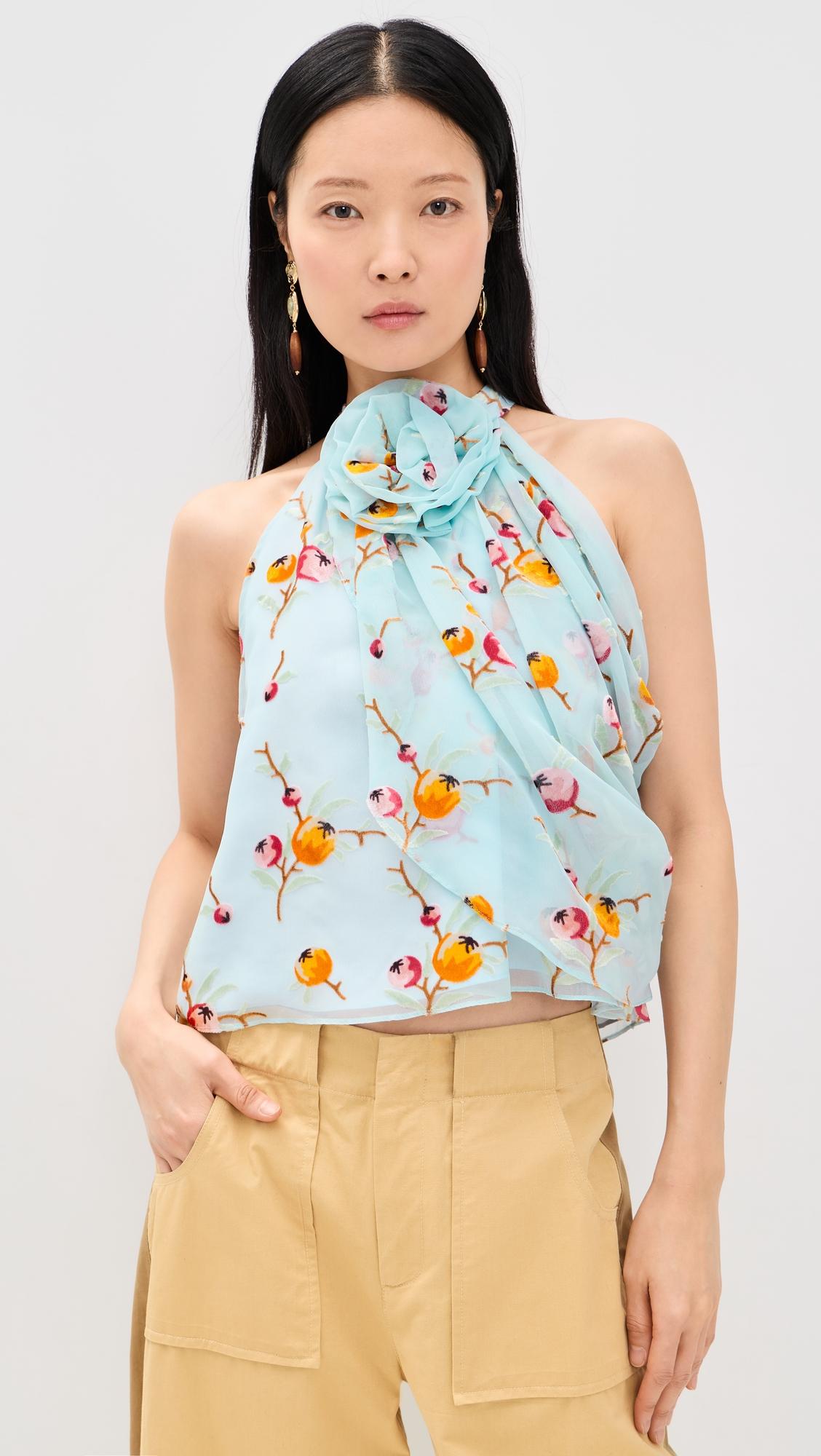 freya print tank top