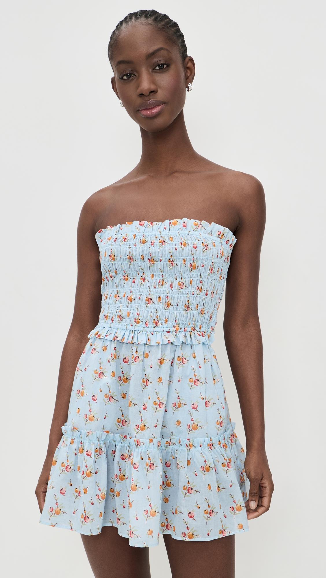 freya strapless mini dress