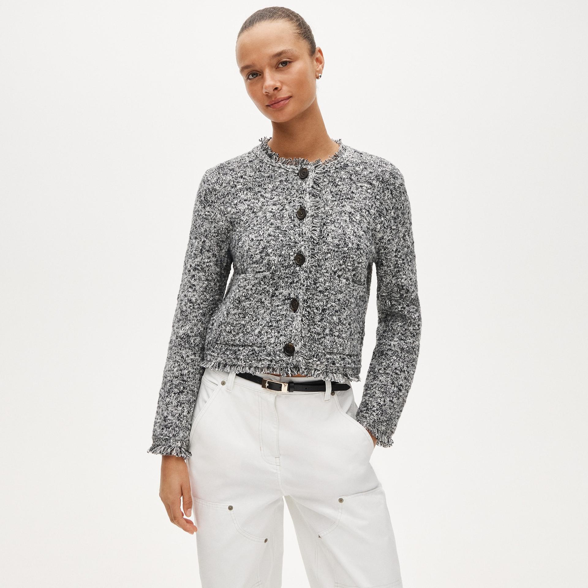 fringe lady jacket in boucl&eacute;