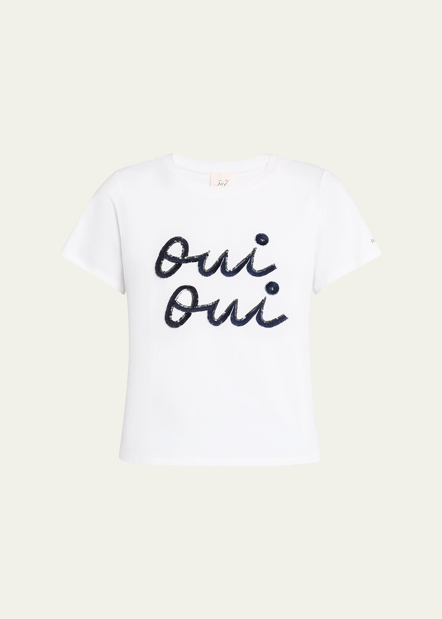 fringe oui oui shrunken t-shirt