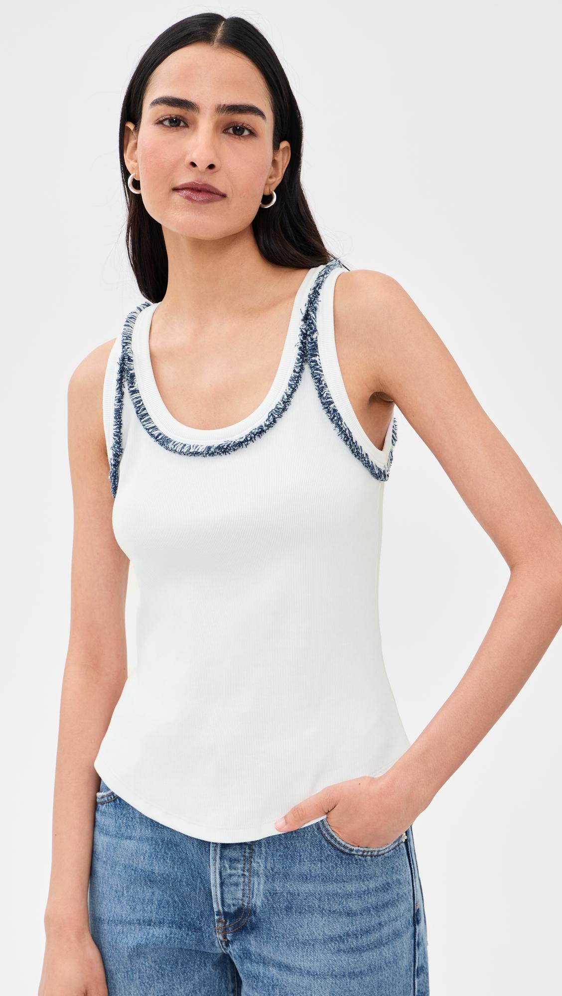 fringe quenta tank top