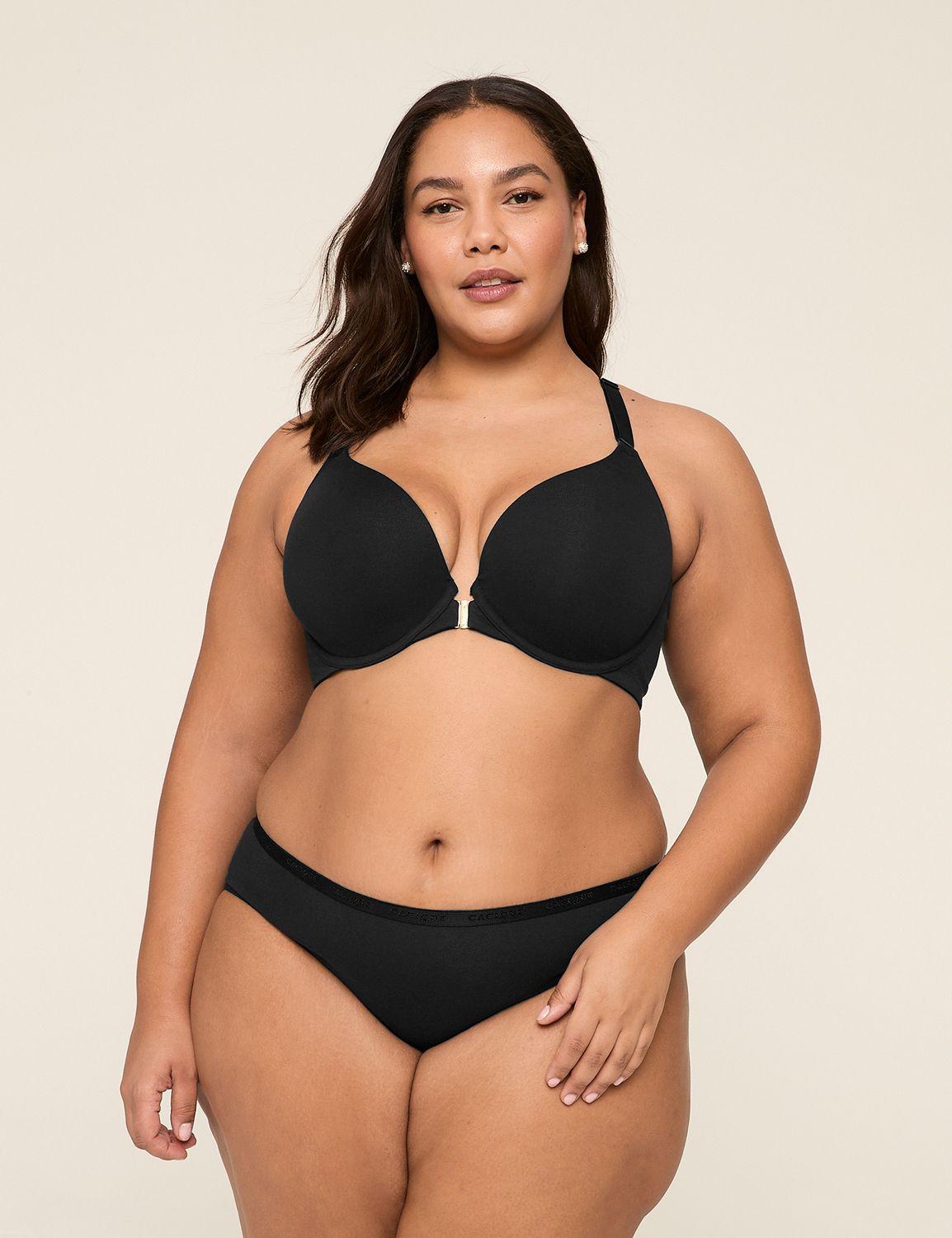 front-close cotton boost plunge bra