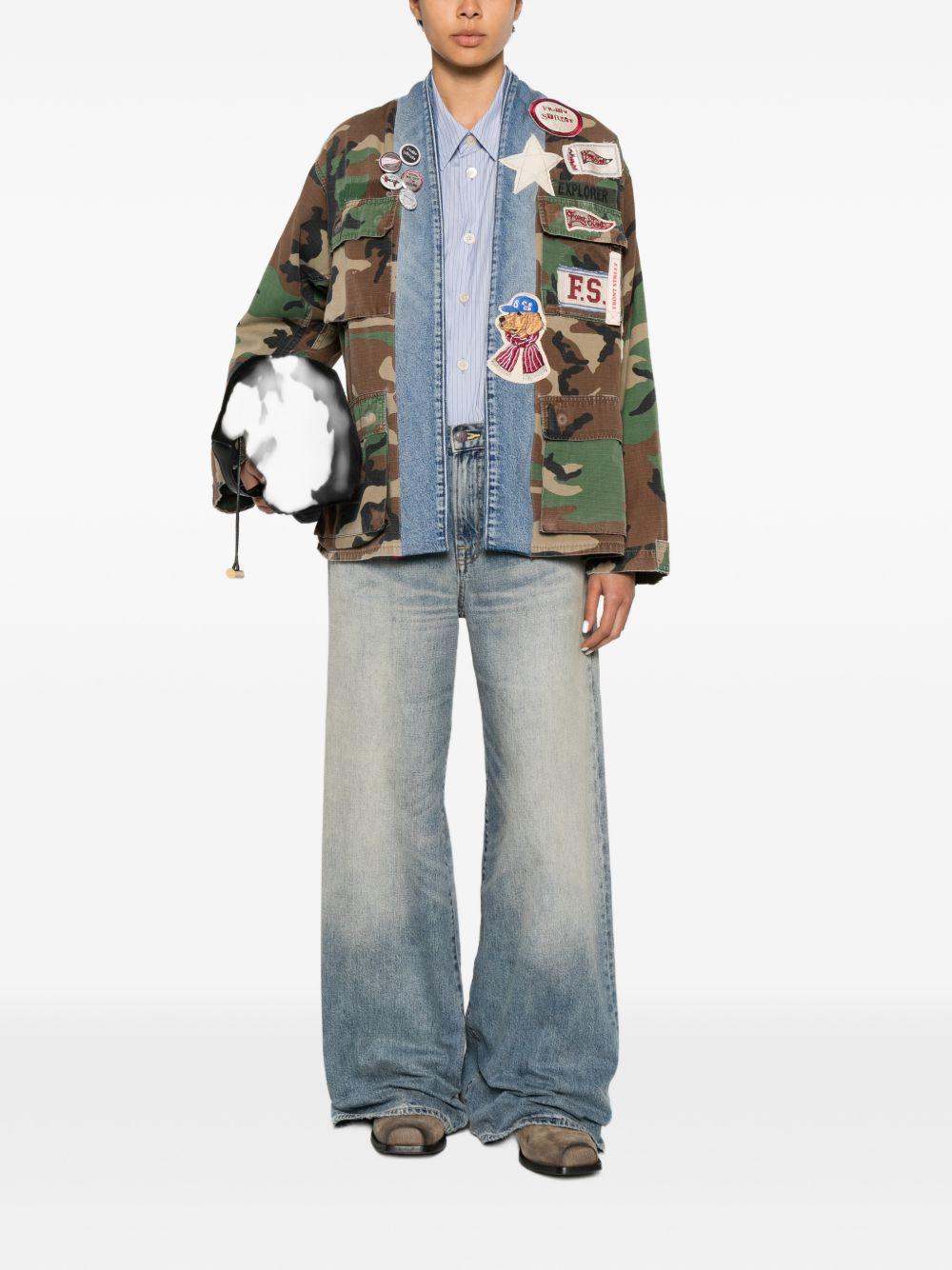 front street jackets camouflage cotton - women