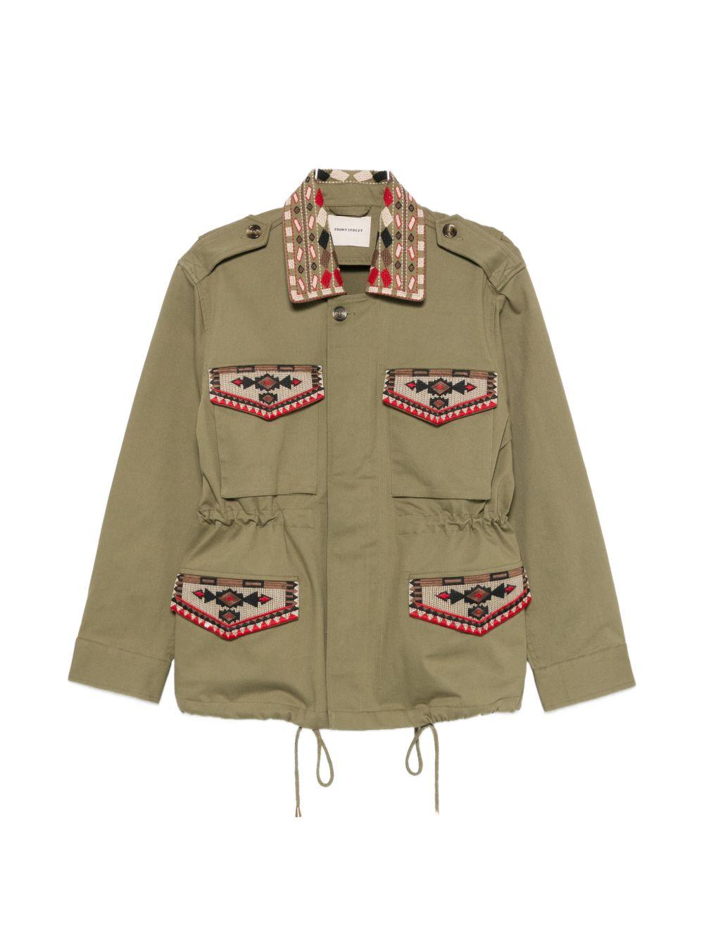 front street jackets verde cotton - women