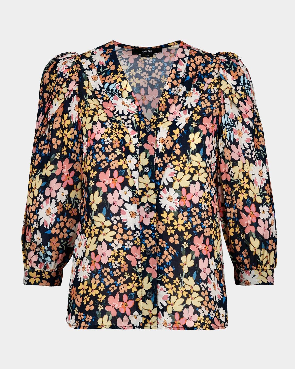 frontier v-neck blouse