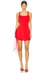 frosted organza mini dress