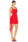 frosted organza mini dress