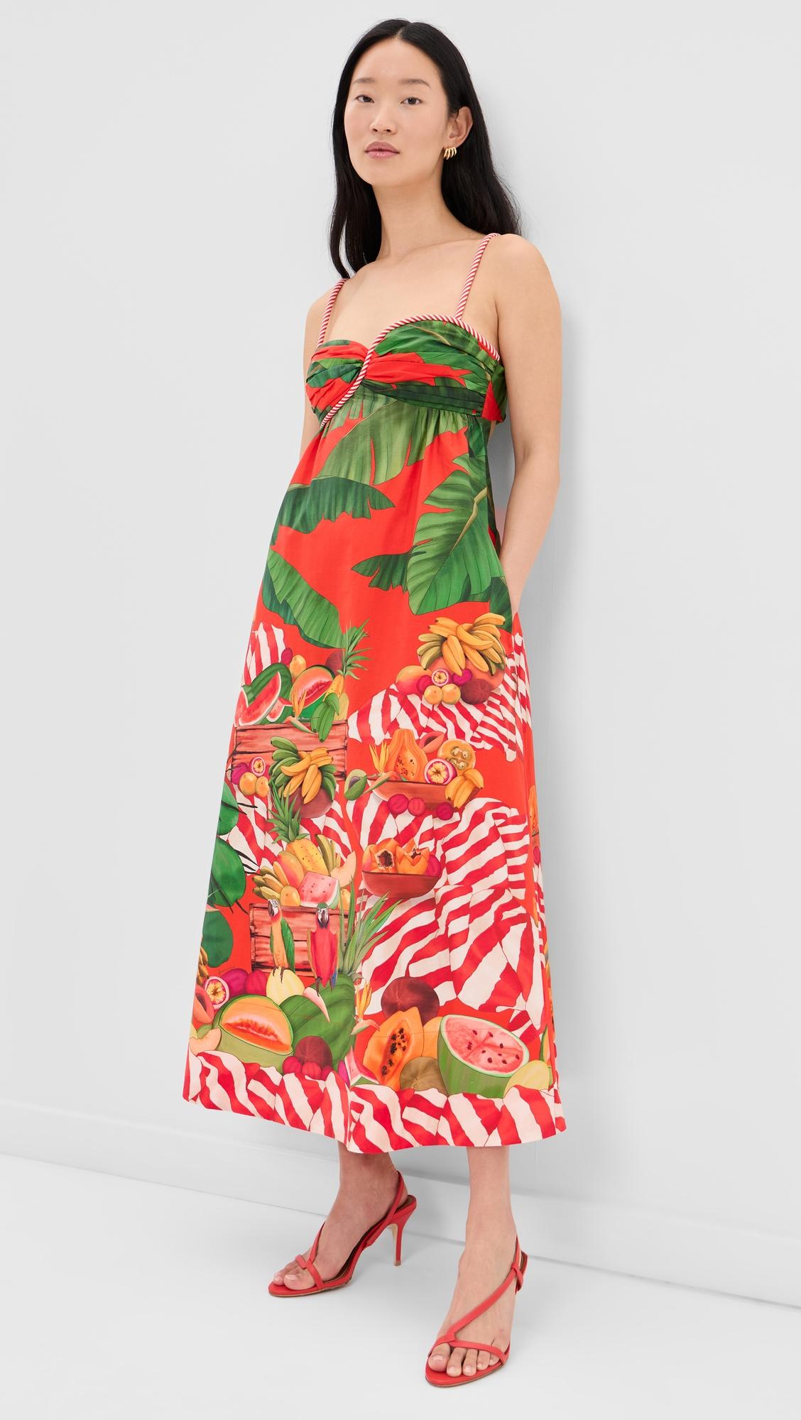 fruit trolley maxi dress