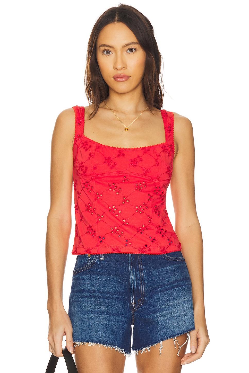 full bloom eyelet cami