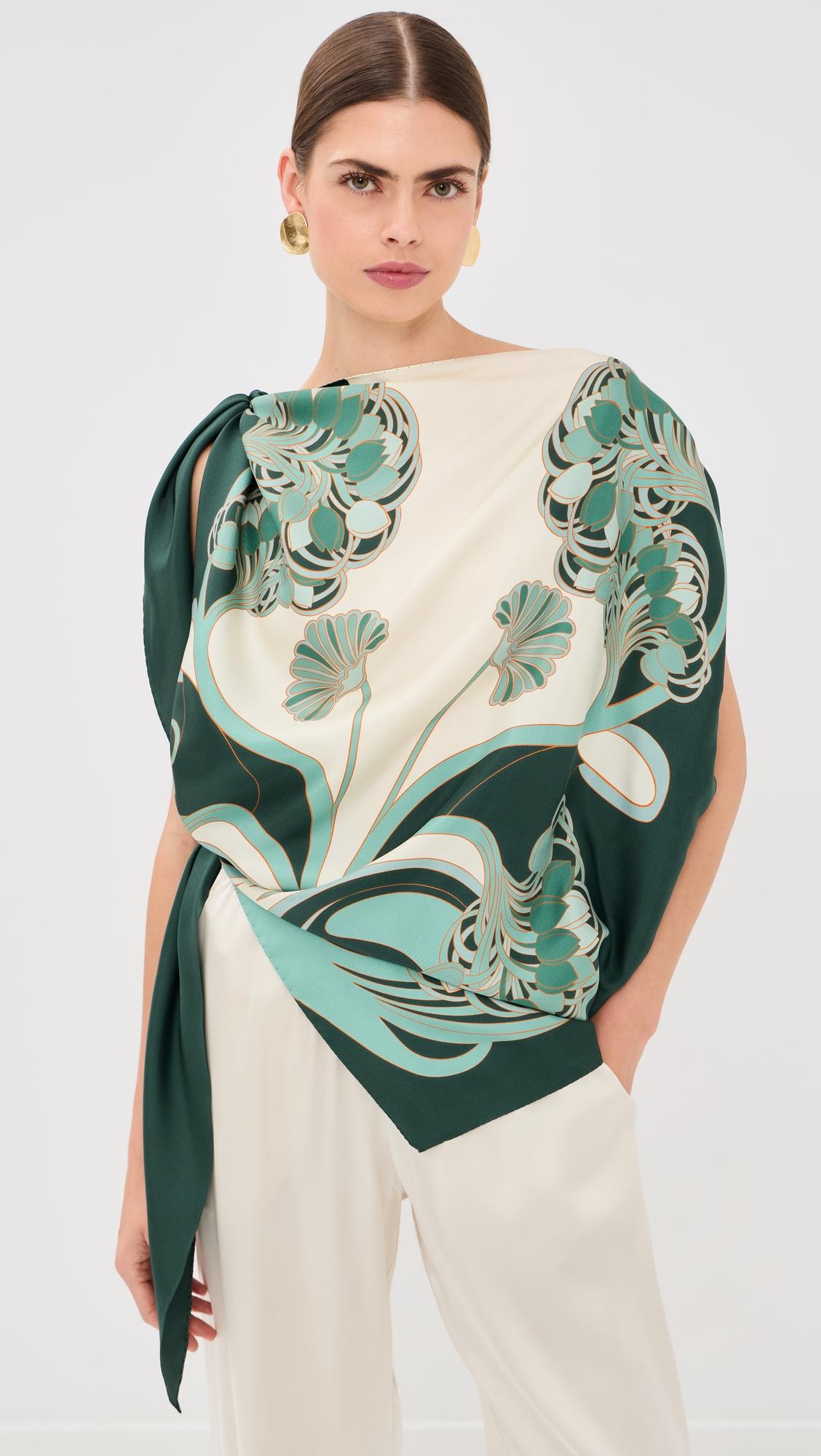 full-on foulard silk top