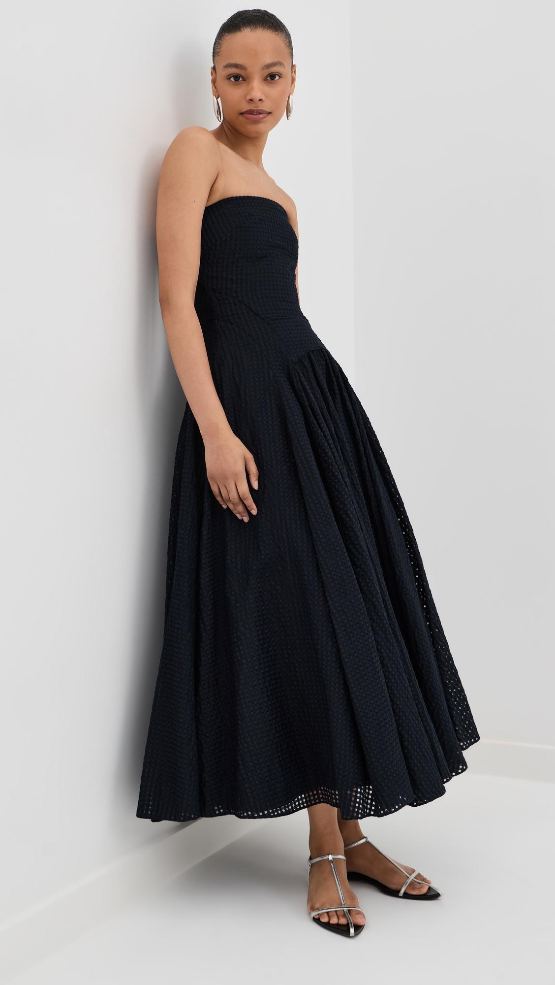 full skirt gingham dress