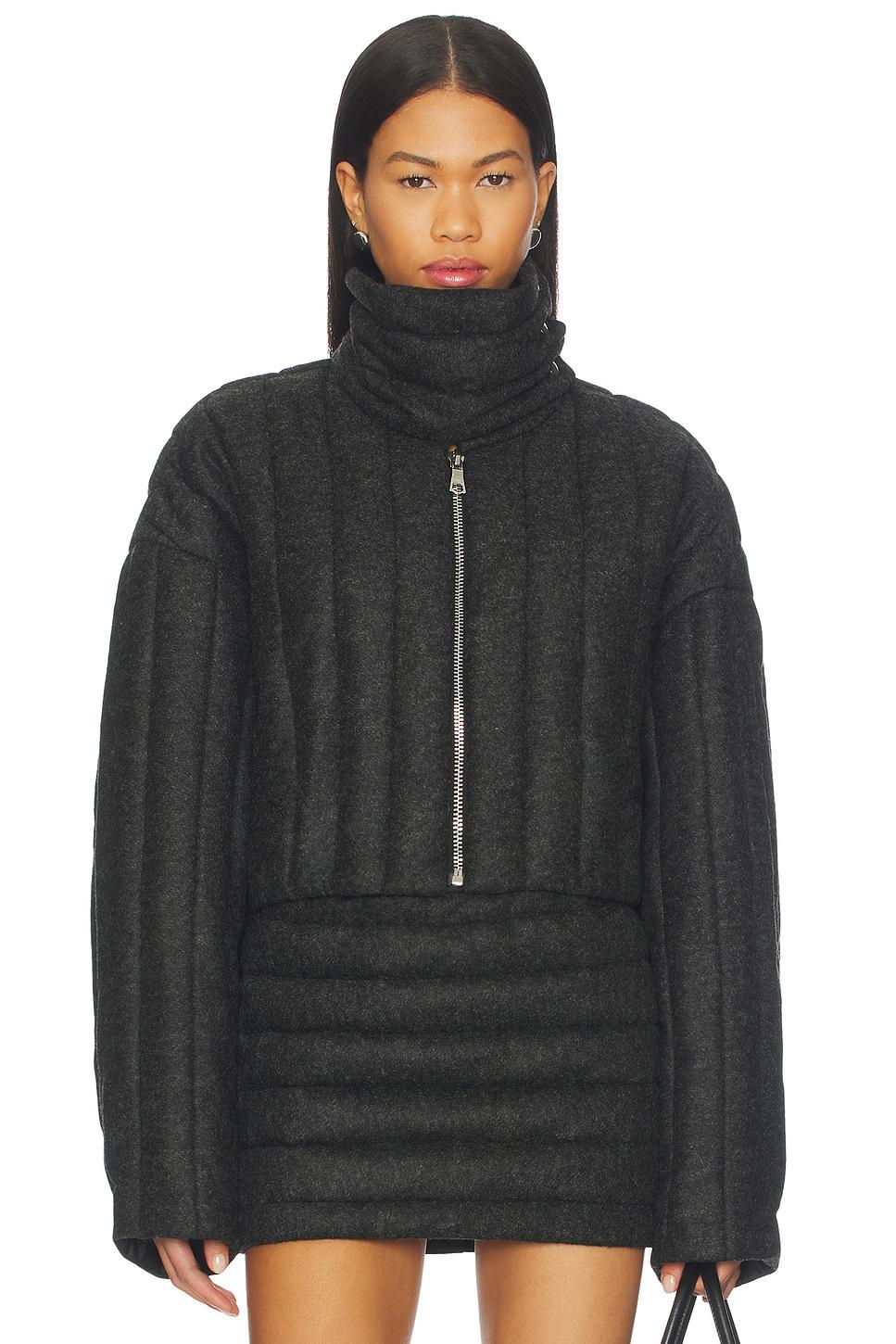 funnel neck jacket