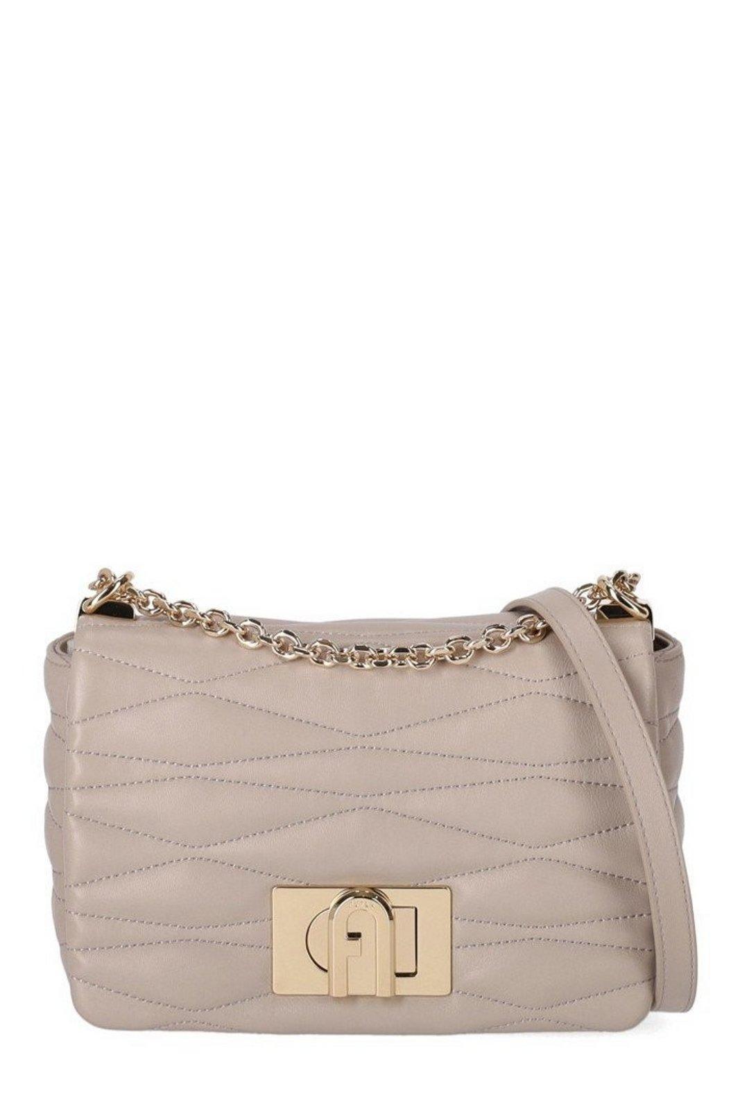 furla 1927 quilted small shoulder bag