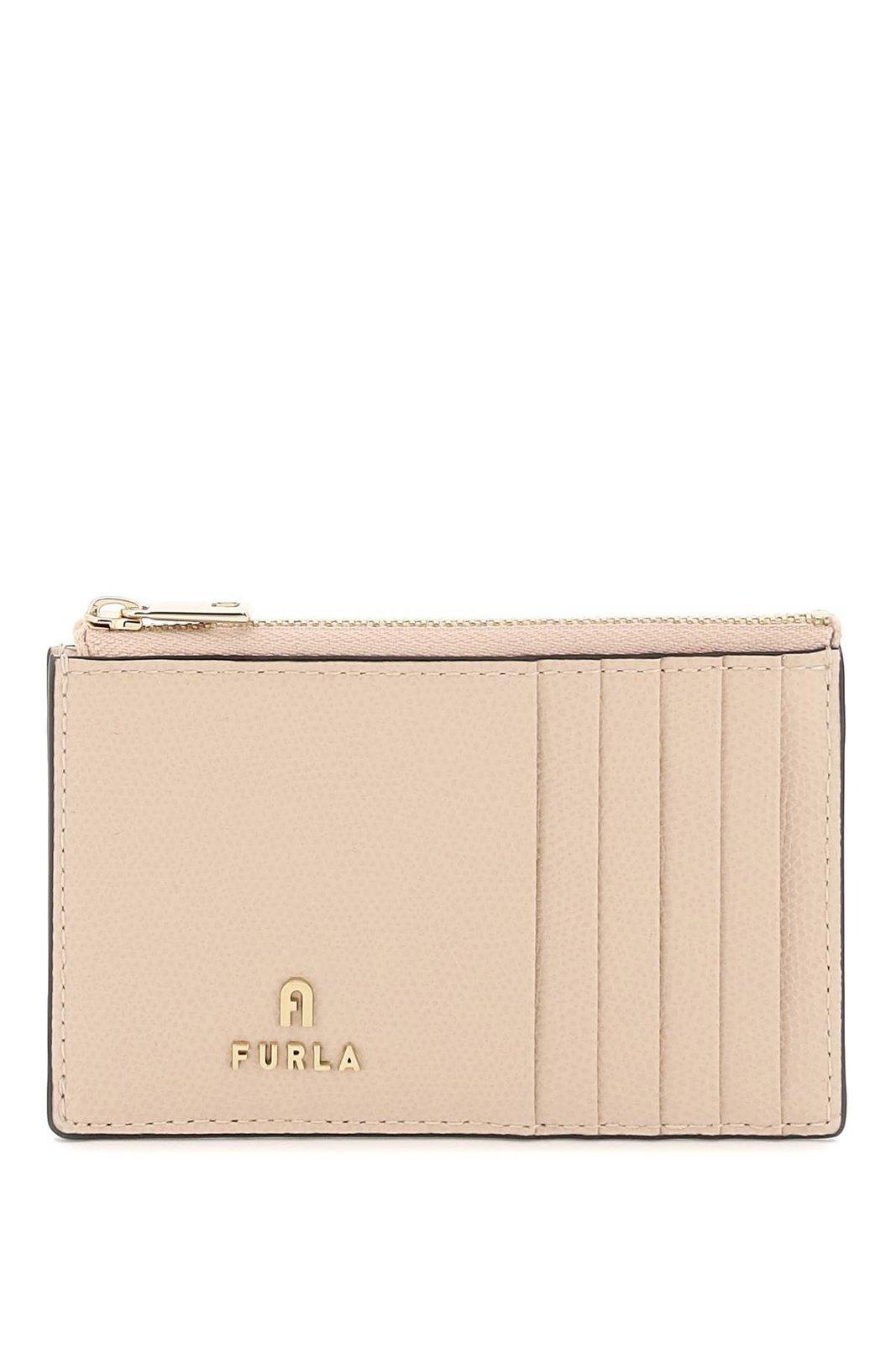 furla camelia leather card holder