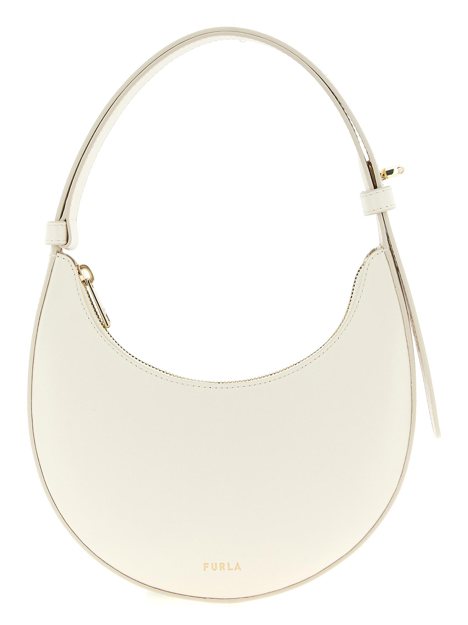 furla delizia mini shoulder bag white leather - women