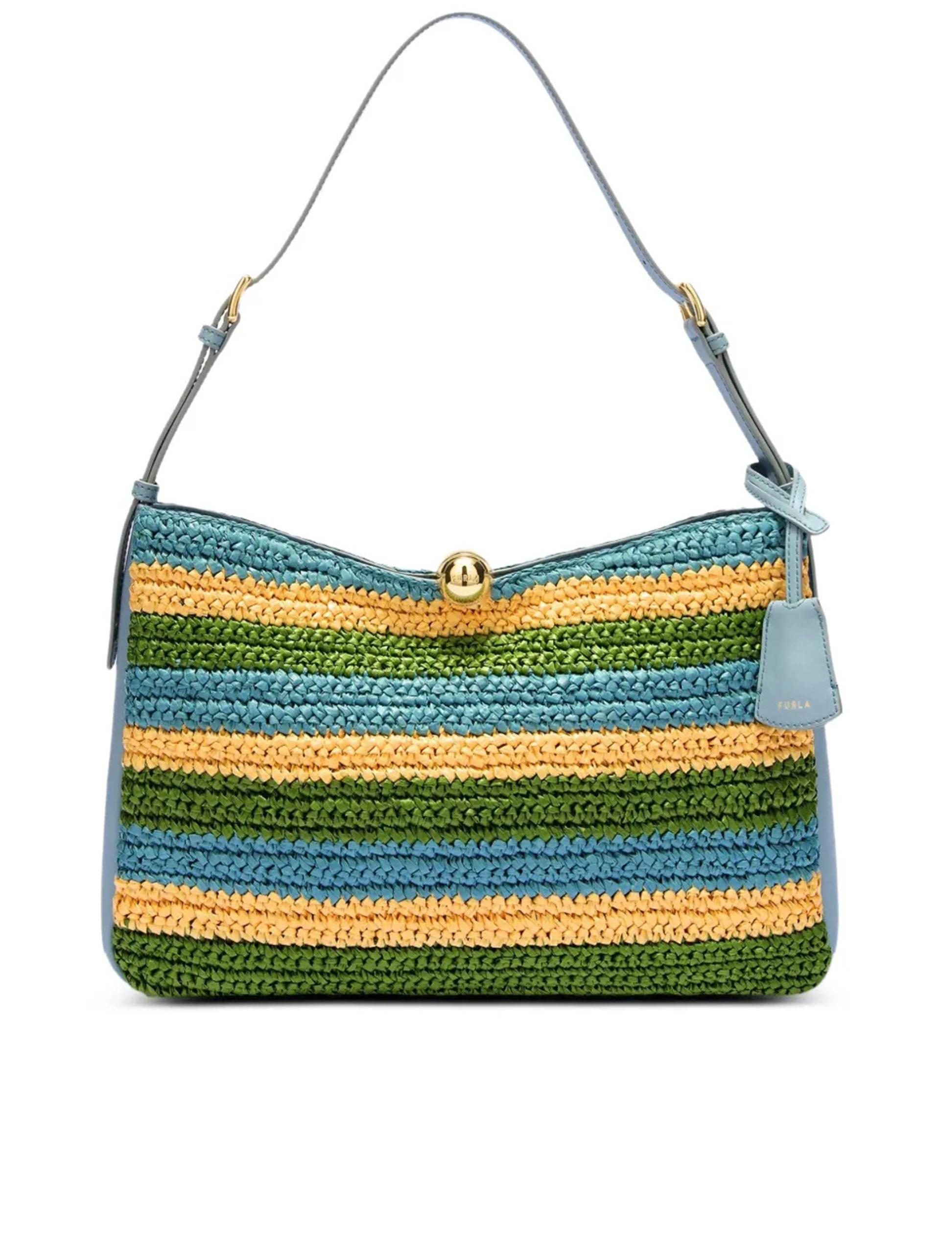 furla sfera soft l blue borsa - women