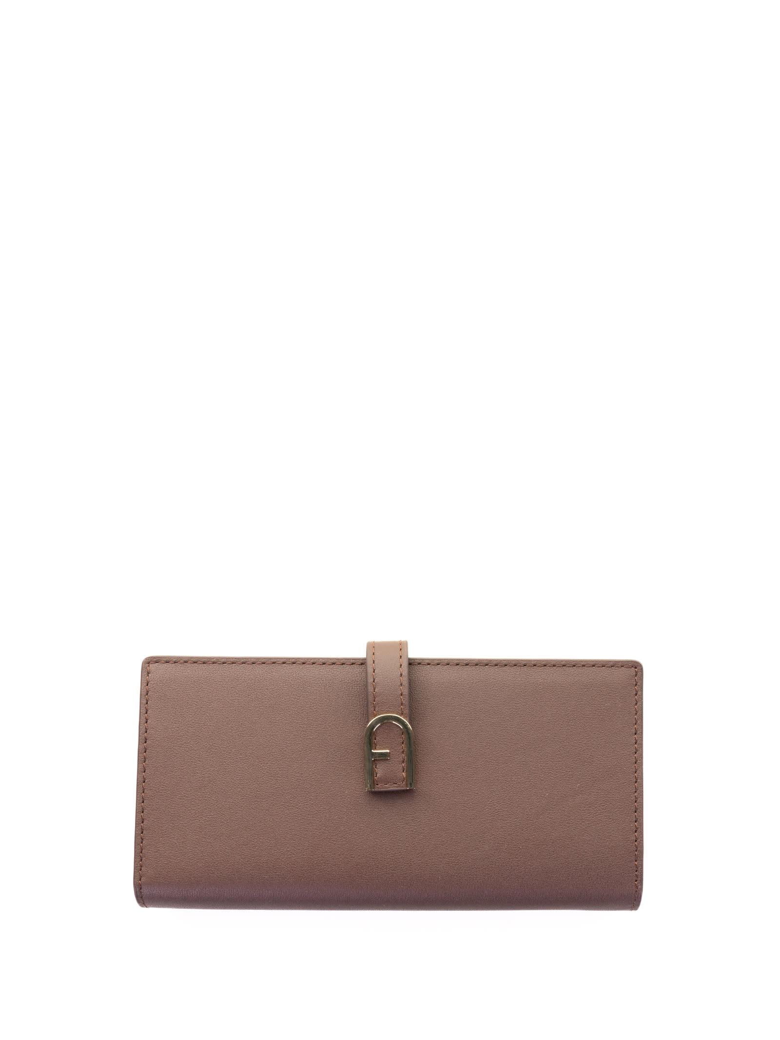 furla wallets brown