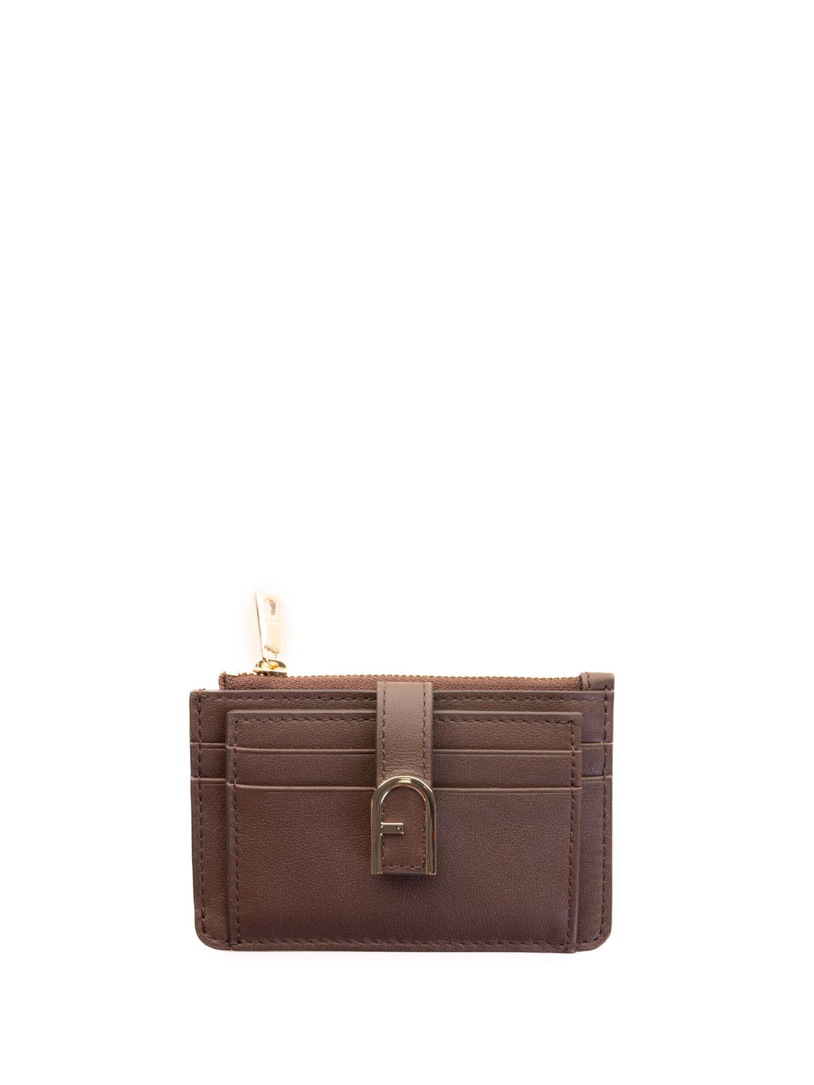 furla wallets brown