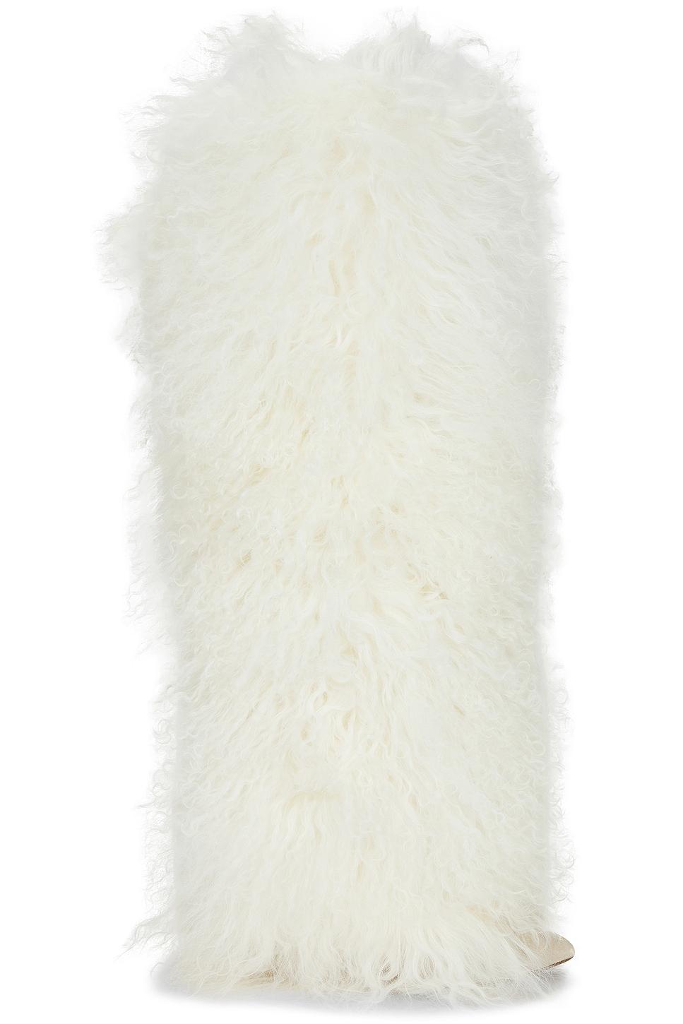furry stiletto boot