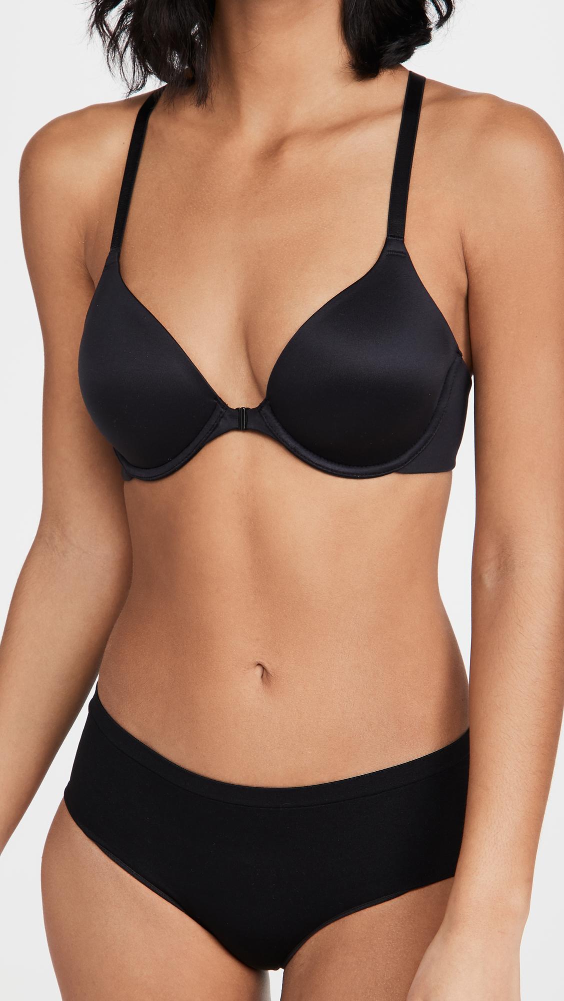 future foundation front close racerback bra